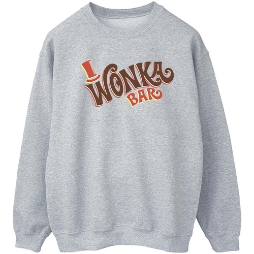 Abbigliamento Donna Felpe Willy Wonka Bar Logo Grigio