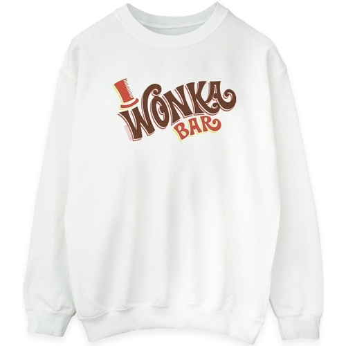 Abbigliamento Donna Felpe Willy Wonka Bar Logo Bianco