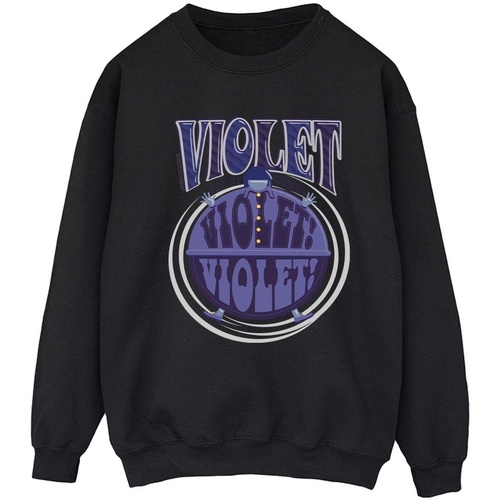 Abbigliamento Donna Felpe Willy Wonka Violet Turning Violet Nero