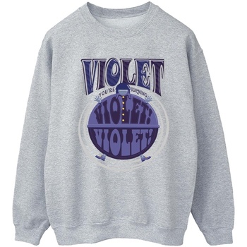 Abbigliamento Donna Felpe Willy Wonka Violet Turning Violet Grigio