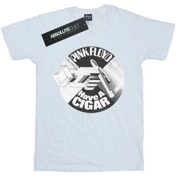 Abbigliamento Donna T-shirts a maniche lunghe Pink Floyd Have A Cigar Bianco