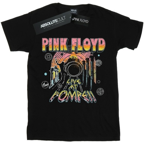 Abbigliamento Donna T-shirts a maniche lunghe Pink Floyd Live At Pompeii Nero