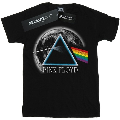 Abbigliamento Donna T-shirts a maniche lunghe Pink Floyd Dark Side Of The Moon Distressed Nero