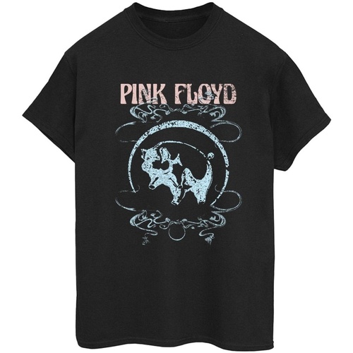 Abbigliamento Donna T-shirts a maniche lunghe Pink Floyd Pig Swirls Nero