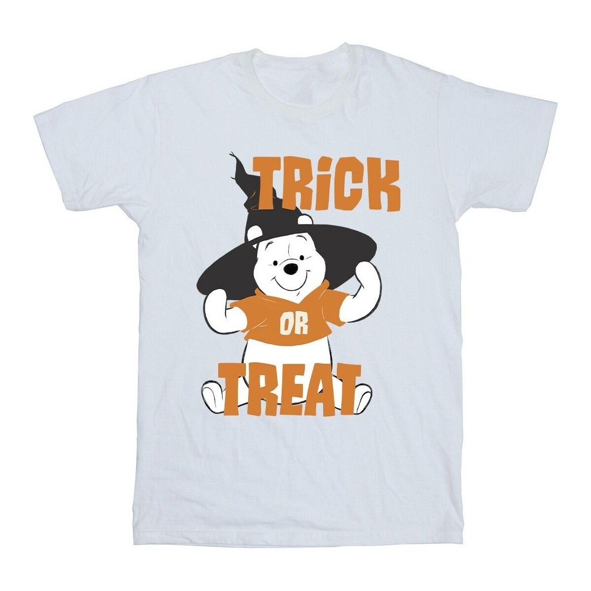 Abbigliamento Bambina T-shirts a maniche lunghe Disney Winnie The Pooh Trick Or Treat Bianco