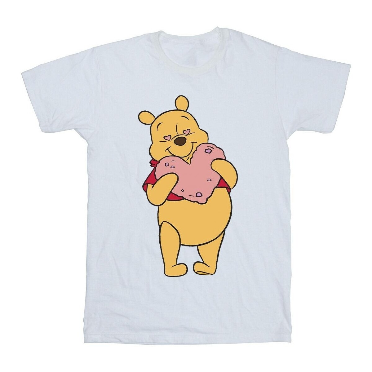 Abbigliamento Bambina T-shirts a maniche lunghe Disney Winnie The Pooh Heart Eyes Bianco