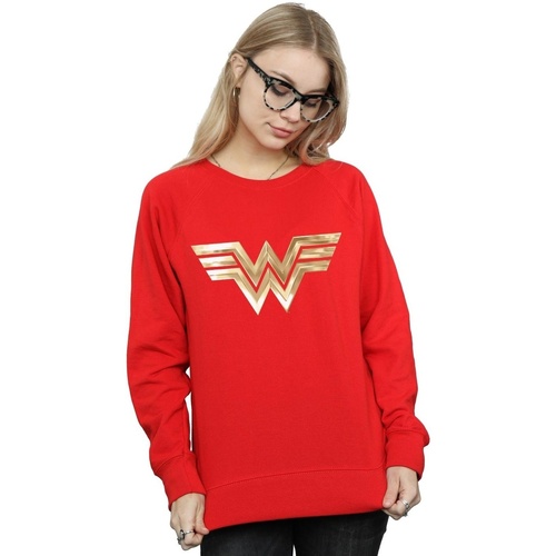 Abbigliamento Donna Felpe Dc Comics Wonder Woman 84 Gold Emblem Rosso