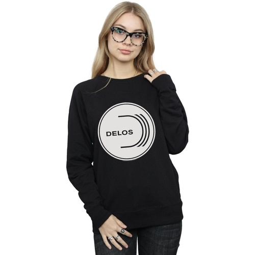 Abbigliamento Donna Felpe Westworld Delos Circular Logo Nero