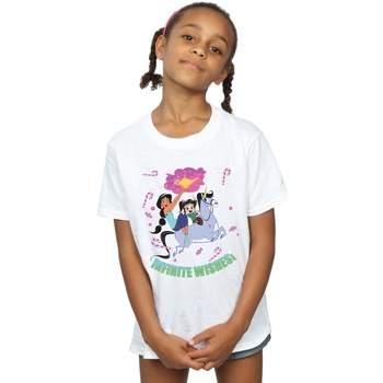 Abbigliamento Bambina T-shirts a maniche lunghe Disney Wreck It Ralph Jasmine And Vanellope Bianco