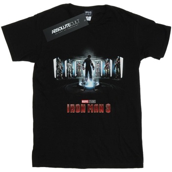 Abbigliamento Uomo T-shirts a maniche lunghe Marvel Studios Iron Man 3 Poster Nero