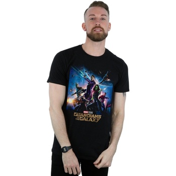 Abbigliamento Uomo T-shirts a maniche lunghe Marvel Studios Guardians Of The Galaxy Poster Nero
