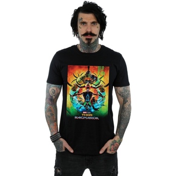 Abbigliamento Uomo T-shirts a maniche lunghe Marvel Studios Thor Ragnarok Poster Nero