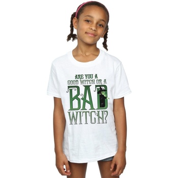 Abbigliamento Bambina T-shirts a maniche lunghe The Wizard Of Oz Good Witch Bad Witch Bianco