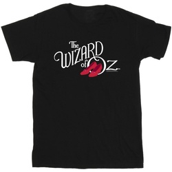 Abbigliamento Bambina T-shirts a maniche lunghe The Wizard Of Oz Ruby Slippers Logo Nero