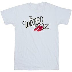 Abbigliamento Bambina T-shirts a maniche lunghe The Wizard Of Oz Ruby Slippers Logo Bianco