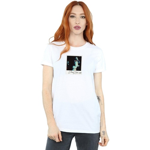 Abbigliamento Donna T-shirts a maniche lunghe Janis Joplin Memories 1970 Bianco