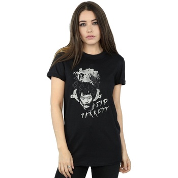 Abbigliamento Donna T-shirts a maniche lunghe Syd Barrett Psychadelic Eyes Nero