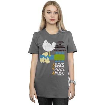 Abbigliamento Donna T-shirts a maniche lunghe Woodstock Festival Poster Multicolore