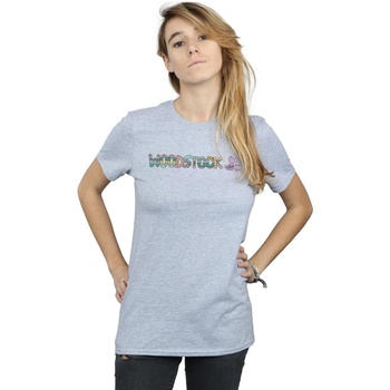Abbigliamento Donna T-shirts a maniche lunghe Woodstock Aztec Logo Grigio