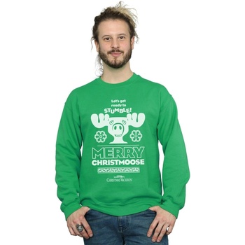 Abbigliamento Uomo Felpe National Lampoon´s Christmas Va Merry Christmoose Verde