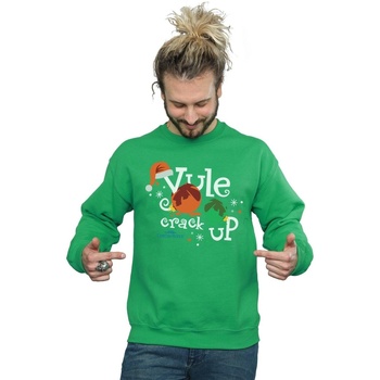 Abbigliamento Uomo Felpe National Lampoon´s Christmas Va Yule Crack Up Verde
