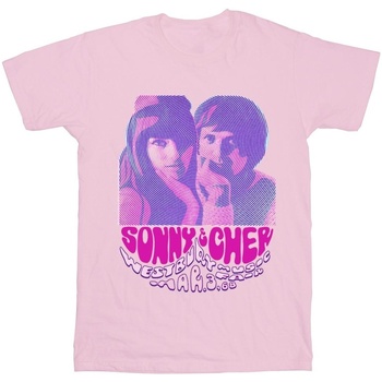 Abbigliamento Donna T-shirts a maniche lunghe Sonny & Cher Westbury Music Fair Rosso