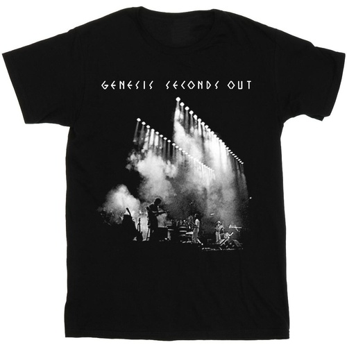 Abbigliamento Donna T-shirts a maniche lunghe Genesis Seconds Out One Tone Nero