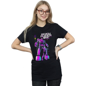 Abbigliamento Donna T-shirts a maniche lunghe Ready Player One Iron Giant And Art3mis Nero