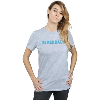 Abbigliamento Donna T-shirts a maniche lunghe Riverdale Neon Logo Grigio