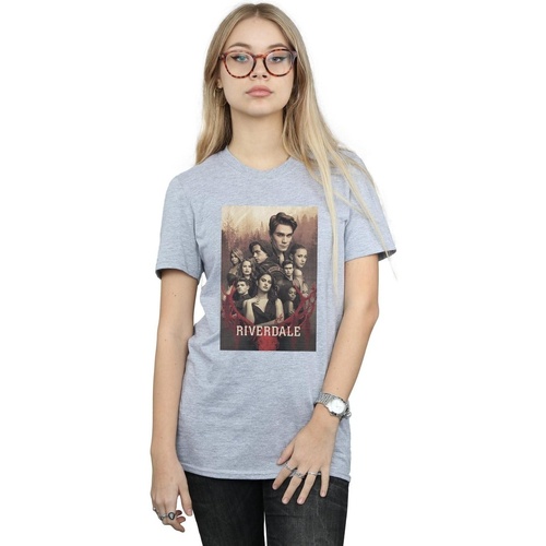 Abbigliamento Donna T-shirts a maniche lunghe Riverdale Stag Skull Grigio