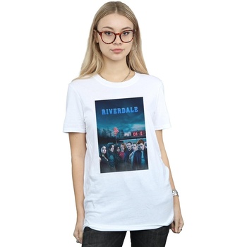 Abbigliamento Donna T-shirts a maniche lunghe Riverdale Die Diner Bianco