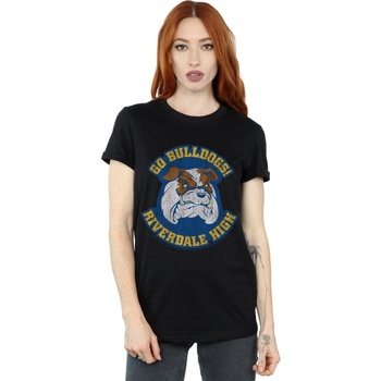 Abbigliamento Donna T-shirts a maniche lunghe Riverdale High Bulldogs Nero