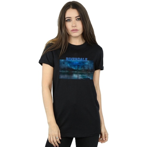 Abbigliamento Donna T-shirts a maniche lunghe Riverdale Boat Logo Nero