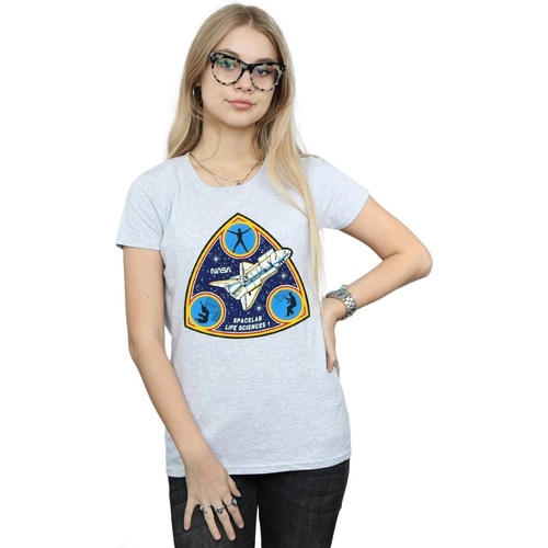 Abbigliamento Donna T-shirts a maniche lunghe Nasa Classic Spacelab Life Science Grigio
