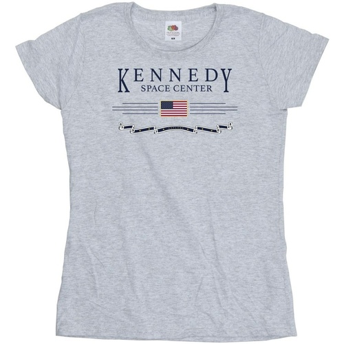 Abbigliamento Donna T-shirts a maniche lunghe Nasa Kennedy Space Centre Explore Grigio