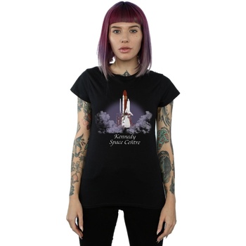 Abbigliamento Donna T-shirts a maniche lunghe Nasa Kennedy Space Centre Lift Off Nero