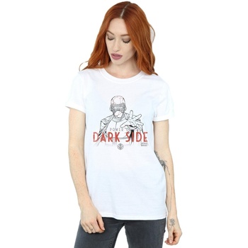 Abbigliamento Donna T-shirts a maniche lunghe Star Wars The Rise Of Skywalker Dark Side Powers Bianco