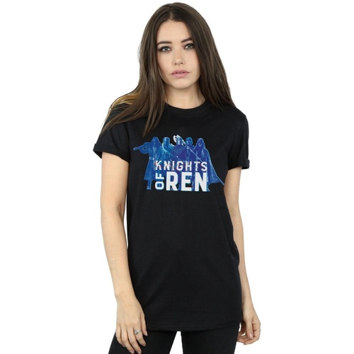 Abbigliamento Donna T-shirts a maniche lunghe Star Wars The Rise Of Skywalker Knights Of Ren Glitch Nero
