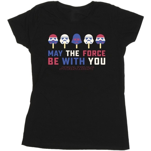 Abbigliamento Donna T-shirts a maniche lunghe Star Wars: A New Hope BI46307 Nero