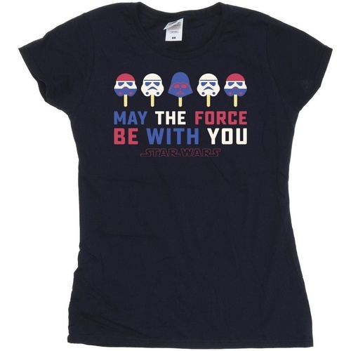Abbigliamento Donna T-shirts a maniche lunghe Star Wars: A New Hope BI46307 Blu