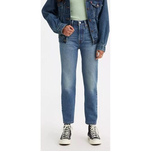 Abbigliamento Donna Jeans Levi's 36200 0291 L.26 - 501 CROP-STAND OFF Blu