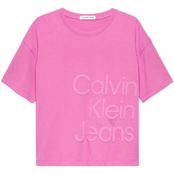 Abbigliamento Bambina T-shirt maniche corte Calvin Klein Jeans IG0IG02346 Rosa