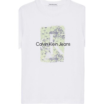 Abbigliamento Bambino T-shirts a maniche lunghe Calvin Klein Jeans IB0IB01971 Bianco