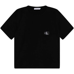 Abbigliamento Bambino T-shirts a maniche lunghe Calvin Klein Jeans IB0IB01978 Nero