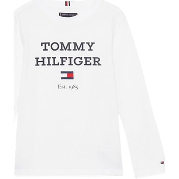 Abbigliamento Bambino T-shirts a maniche lunghe Tommy Hilfiger KB0KB08672 Bianco