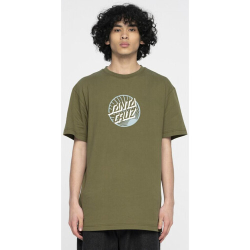 Abbigliamento Uomo T-shirt & Polo Santa Cruz Retreat dot front t-shirt Verde