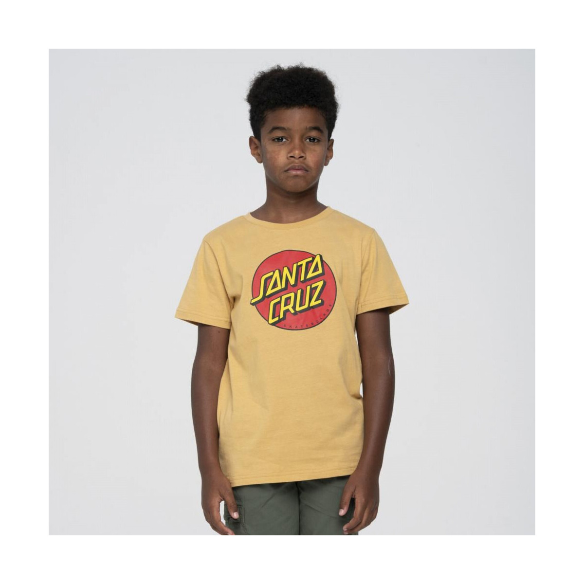 Abbigliamento Unisex bambino T-shirt & Polo Santa Cruz Youth classic dot t-shirt Beige