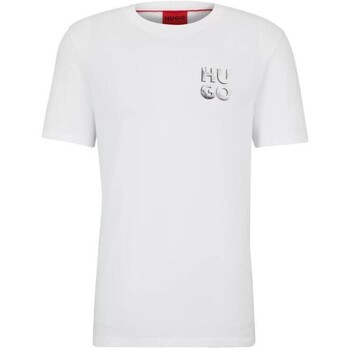 Abbigliamento Uomo T-shirt maniche corte BOSS 50508944 DETZINGTON 241 Bianco
