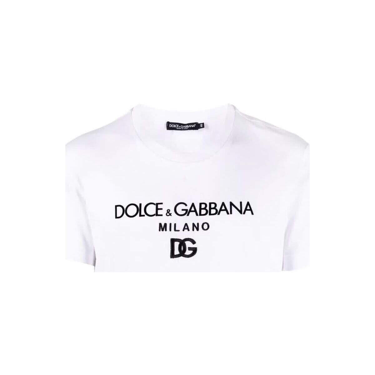 Abbigliamento Uomo T-shirt maniche corte D&G DG embroidery T-shirt Bianco
