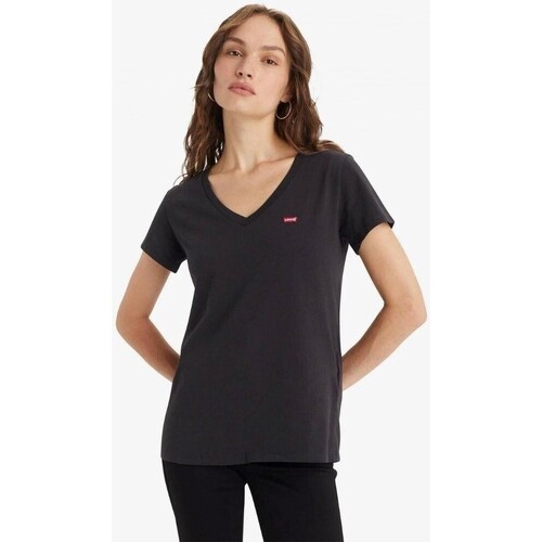 Abbigliamento Donna T-shirt & Polo Levi's 85341 0003 PERFECT VNECK Nero